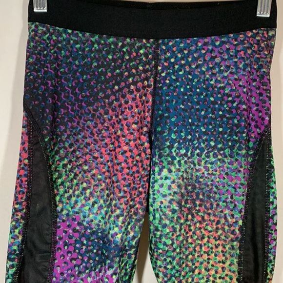 Nike Pro HyperCool Multi-Colour Dotted Mesh Cropped Leggings - Picture 2 of 7